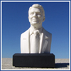 Ronald Reagan 6" Marble Bust