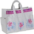 Hand-Painted Cherry Blossom Garden Tote Bag