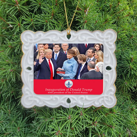 Inauguration of Donald-Trump Christmas Ornament