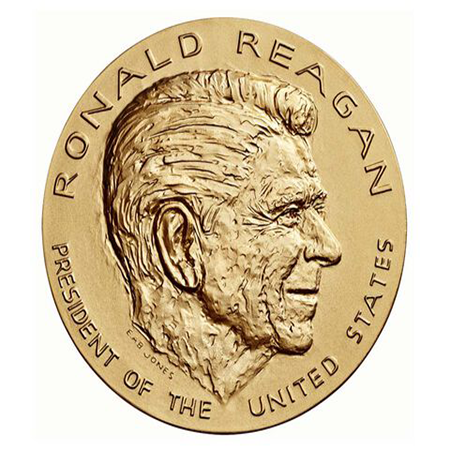 Ronald Reagan Bronze Medal 1 5/16 Inch