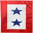 Two Blue Star Service Garden Flag