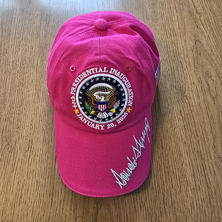 2025 Presidential Inauguration Pink Embroidered Cap