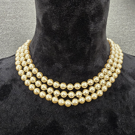 Barbara Bush Triple-Strand Pearl Necklace