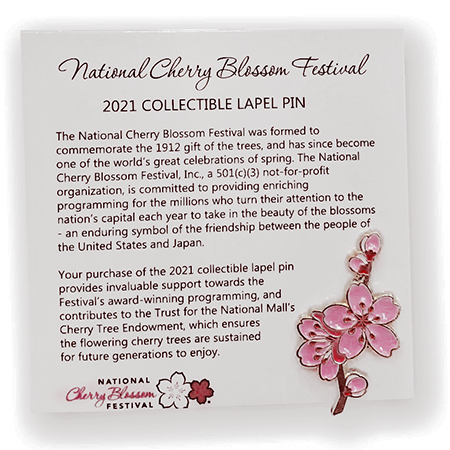 2017 National Cherry Blossom Lapel Pin - Logo Vision, LLC