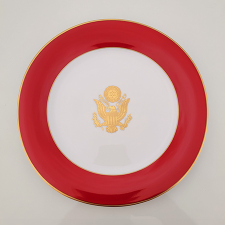 Great Seal Red Dinner Plate