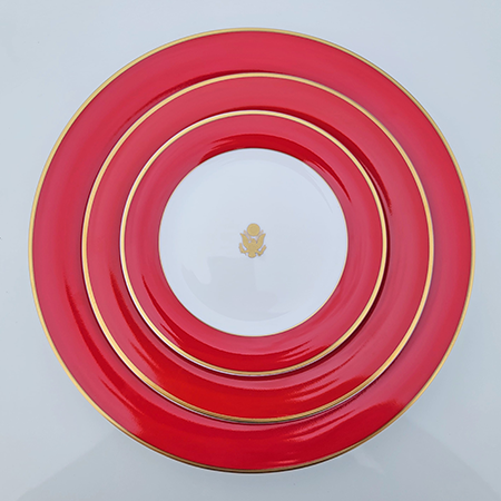 Great Seal Red Tableware 3 Piece Set