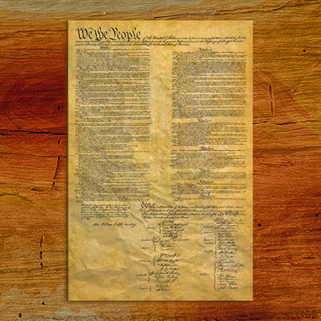 United States Constitution Print Document