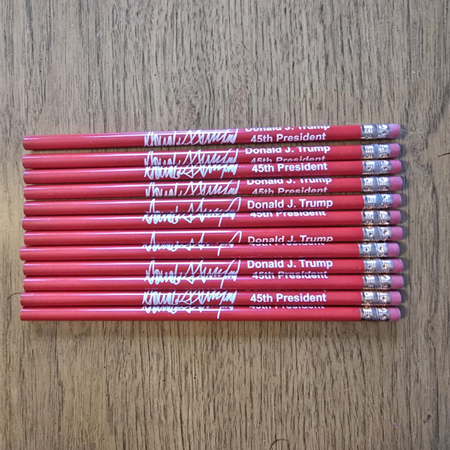 Set of 12 Donald J. Trump 45th President Commemorative Pencils