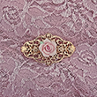 Martha Washington Rose Hair Clip