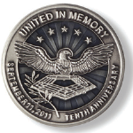 10th Anniversary United In Memory Lapel Pin