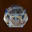 Washington DC Laser 3D Glass Hexagon Paperweight